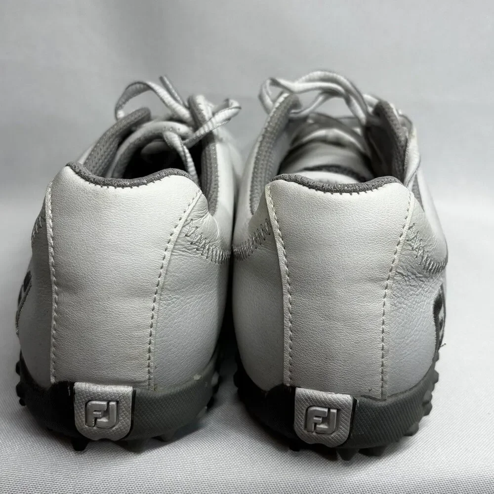FootJoy M:Project Women's Spikeless Golf Shoes White/Grey 6 M